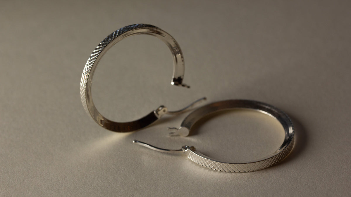 Silver Hoop Earrings