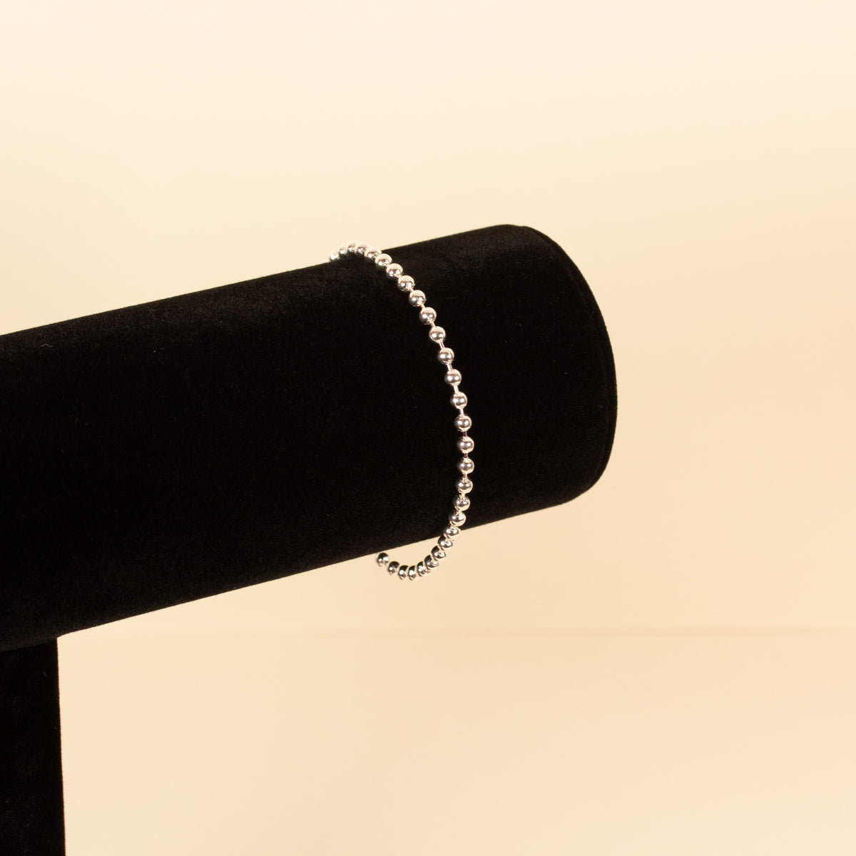 Bead Mexican Silver Bracelet - Small (7in.) Fit - Size 03