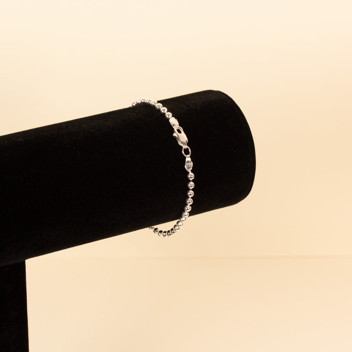 Bead Mexican Silver Bracelet - Small (7in.) Fit - Size 03