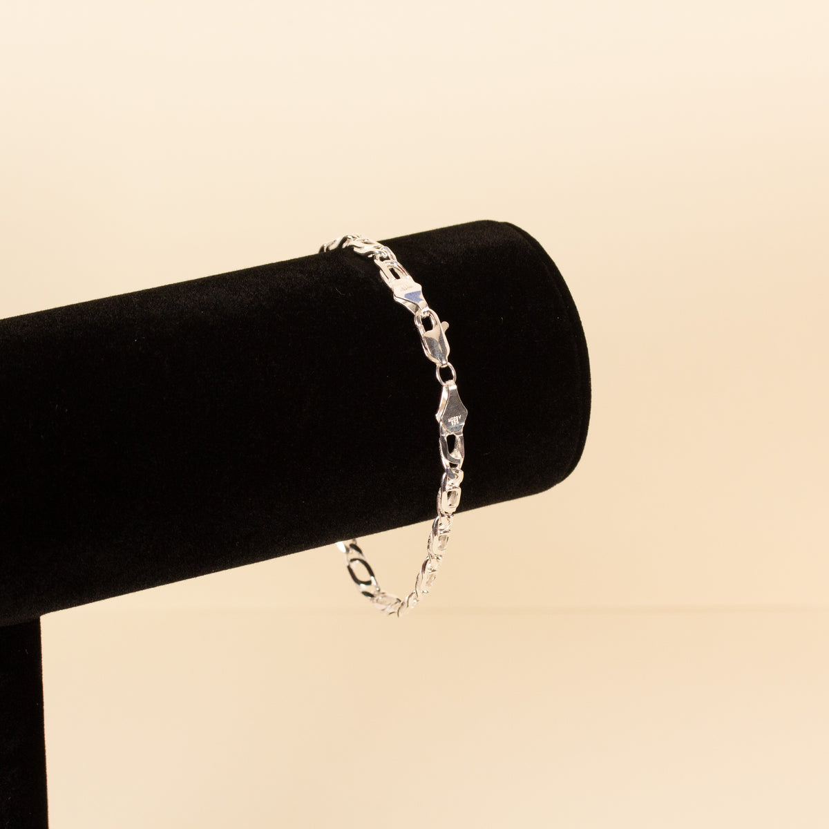 Doble Fuerza Mexican Silver Bracelet - Large (8in.) Fit - Size 04