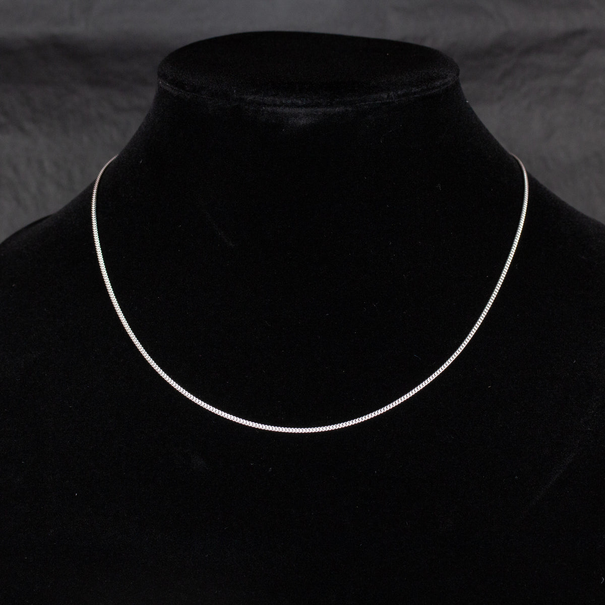 1980 Clásico Mexican Silver Chain - Small (18.5in) Size 01