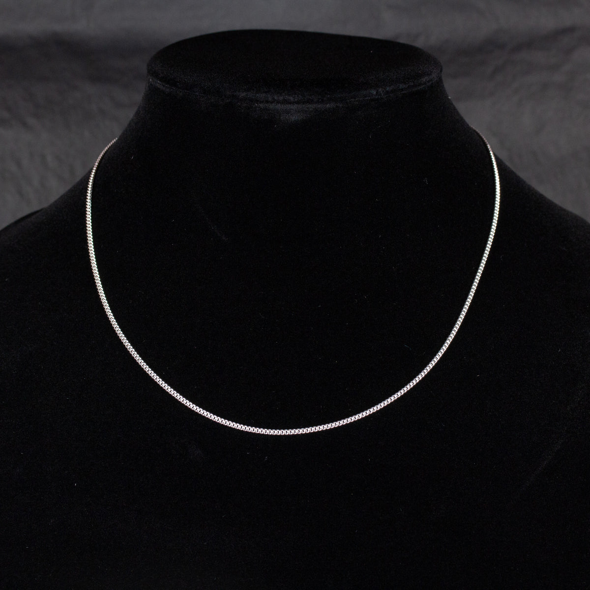 1980 Clásico Mexican Silver Chain - Small (18.5in) Size 01.5