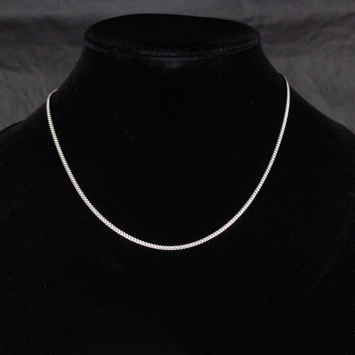 1980 Clásico Mexican Silver Chain - Small (18.5in) Size 02