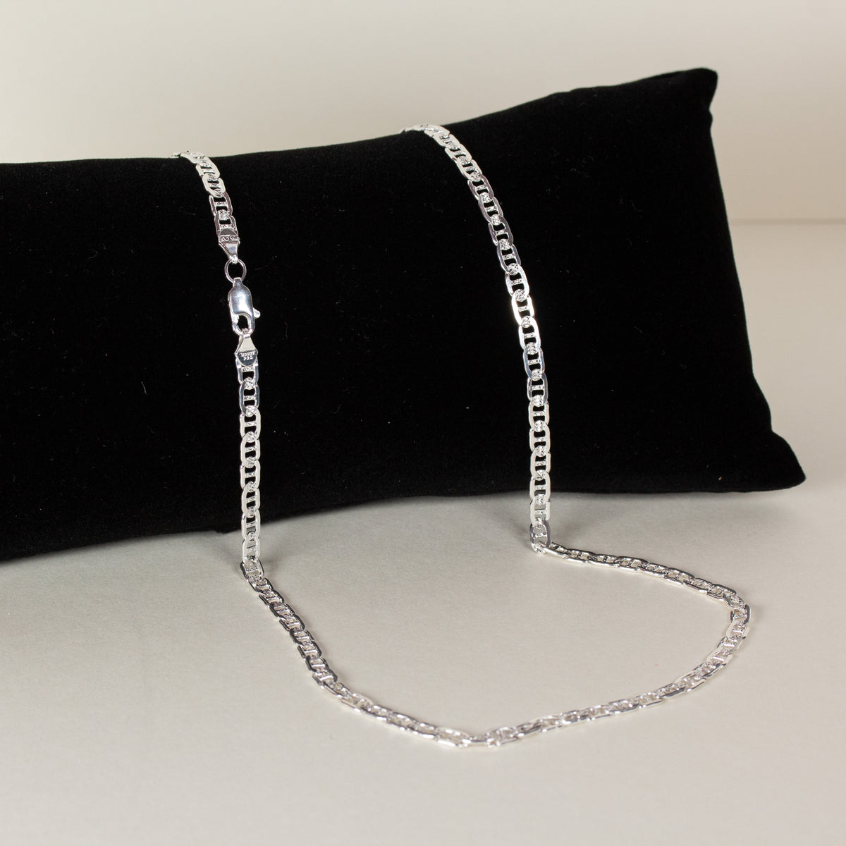 2003 Clásico Mexican Silver - Faceted Cut Chain - Medium (19.5in.) Size 04