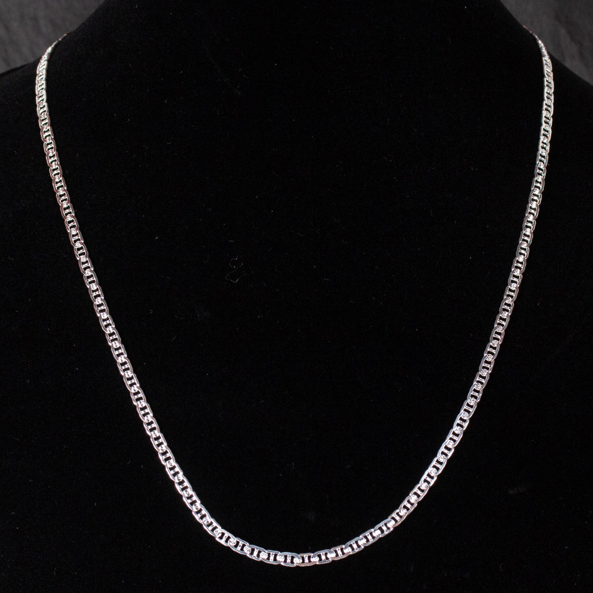 2003 Clásico Mexican Silver - Faceted Cut Chain - Medium (19.5in.) Size 04