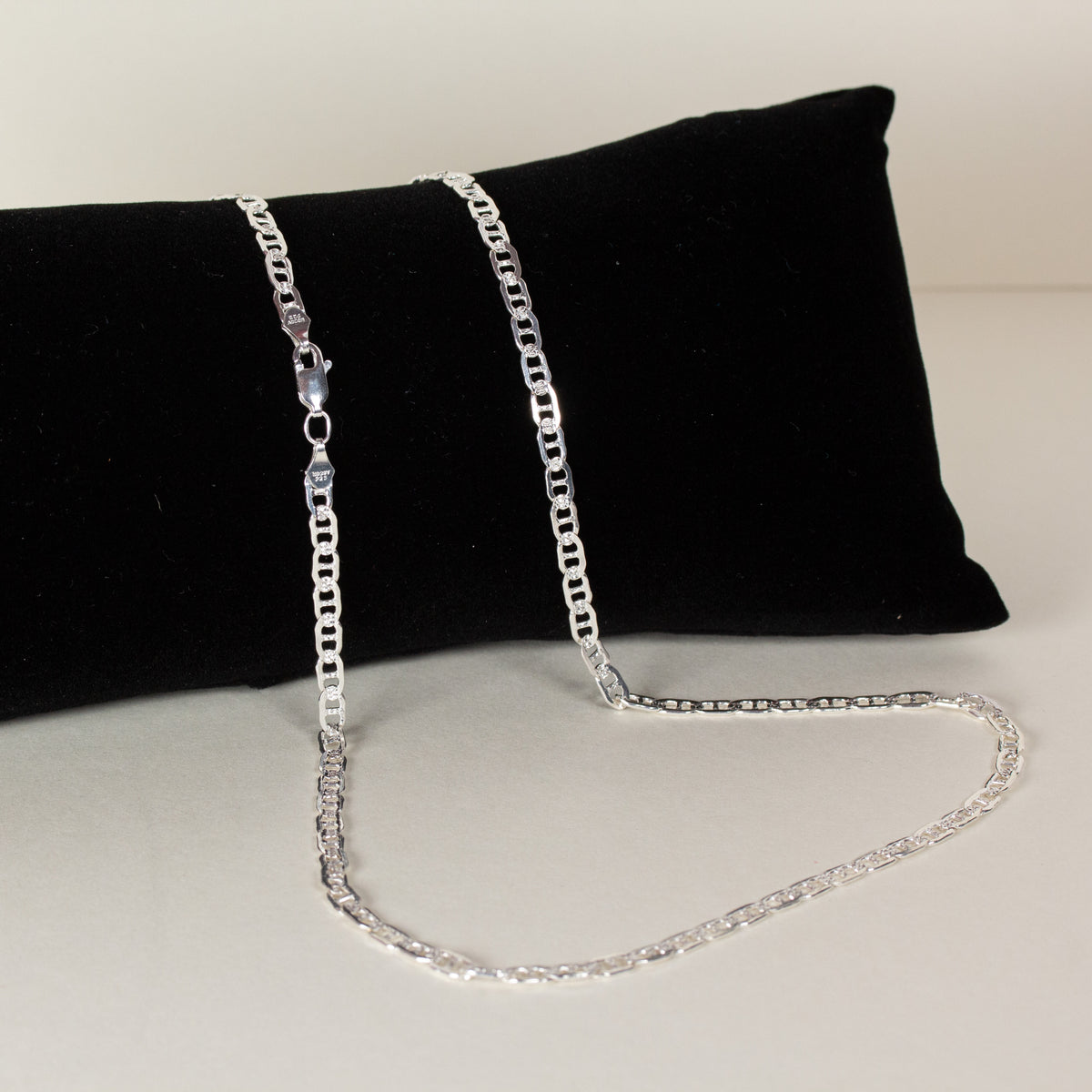 2003 Clásico Mexican Silver - Faceted Cut Chain - Medium (20.5in.) Size 04
