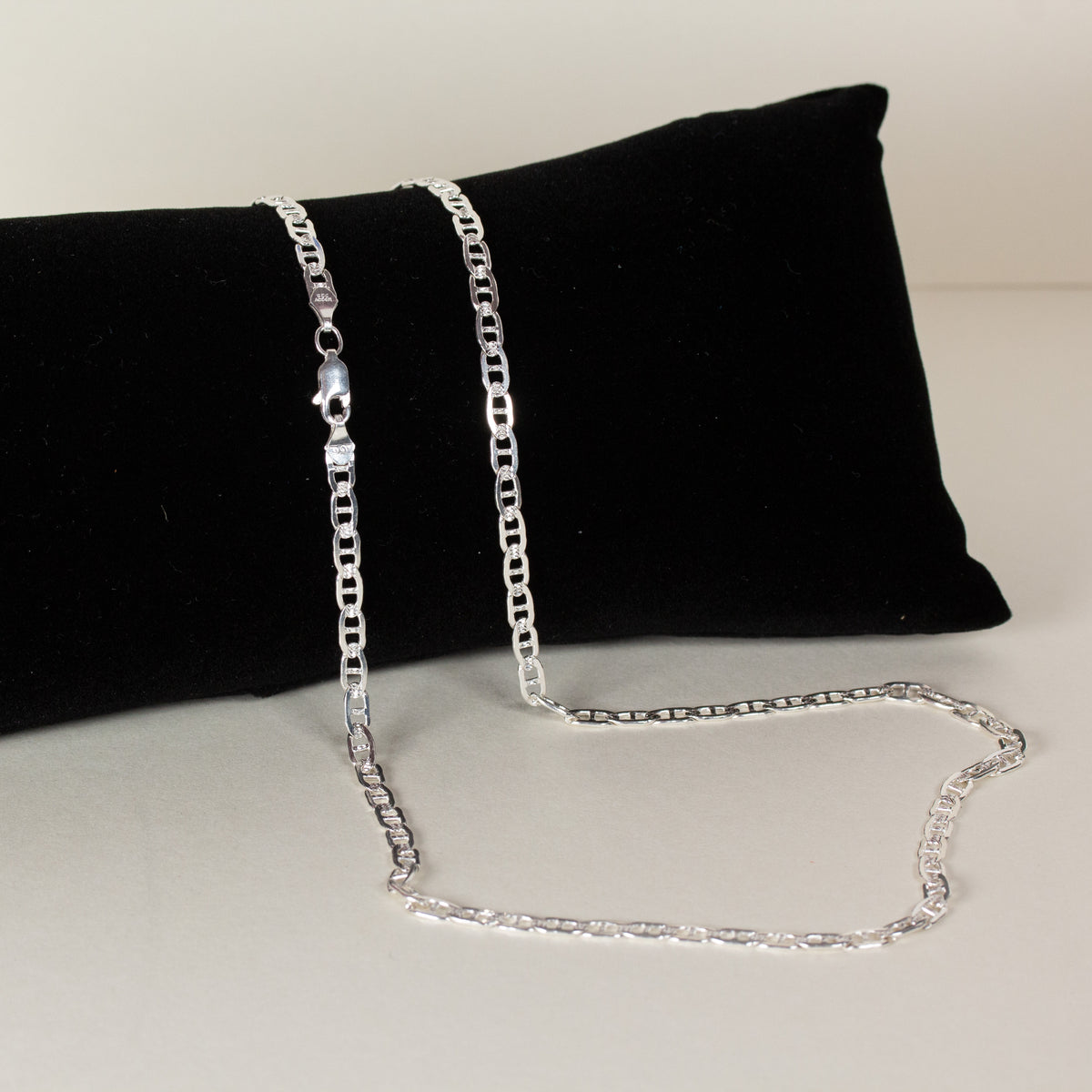2003 Clásico Mexican Silver - Faceted Cut Chain - Large (23.5in.) Size 04
